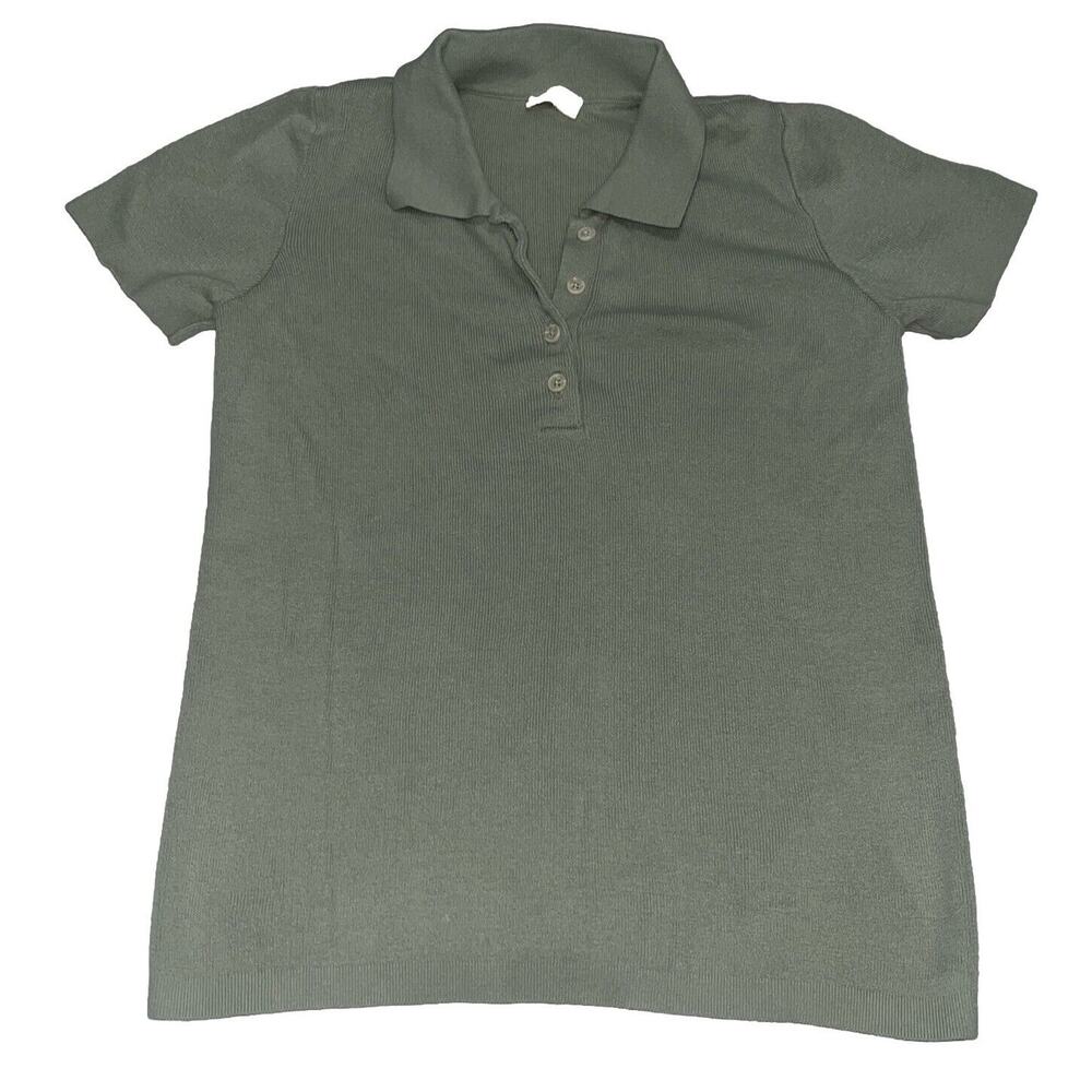 Sage Green Polo Mid Length XS Small S Short Sleeve John Galt Brandy Melville